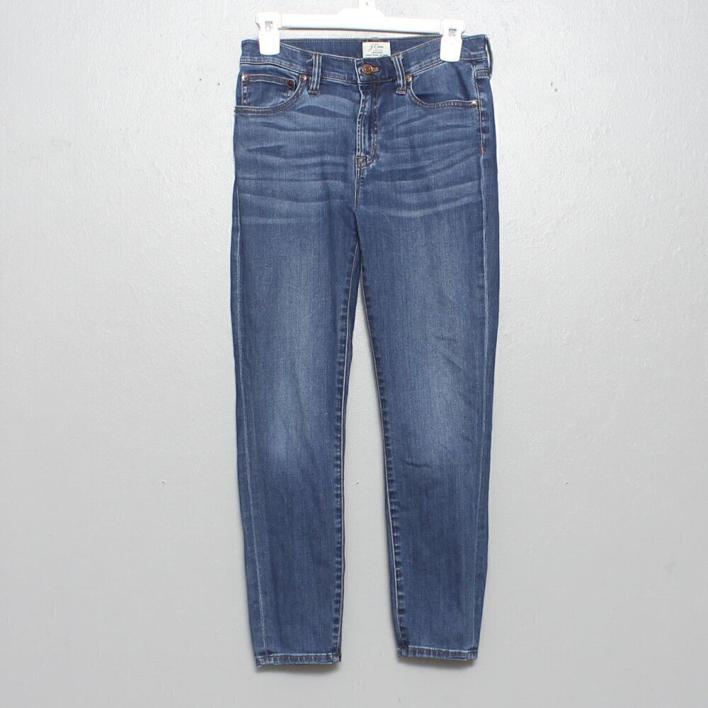 J crew lookout high rise skinny dark wash jeans